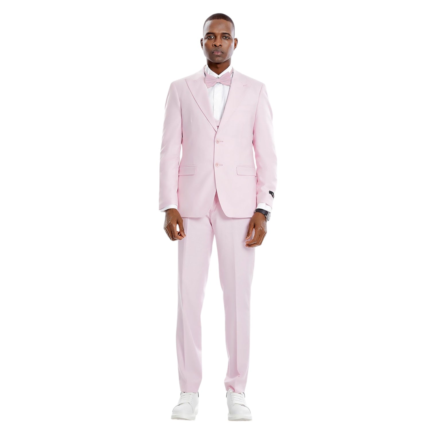 TAZZIO: Solid 3pc Skinny Fit Suit M370SK-04